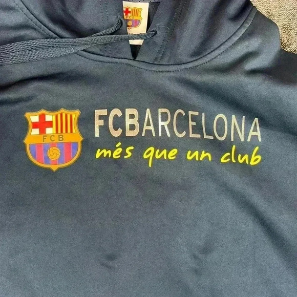 FC Barcelona Futbol Pullover Hoodie Sweatshirt Official Merchandise Men's XL - Picture 2 of 13